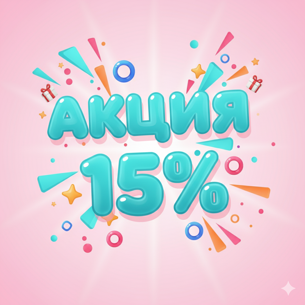 Получи 15% скидки.